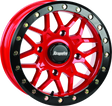 DragonFire Racing Typhon Wheel 14x7 4/156 5+2 +10 Machined Red - Part #523203