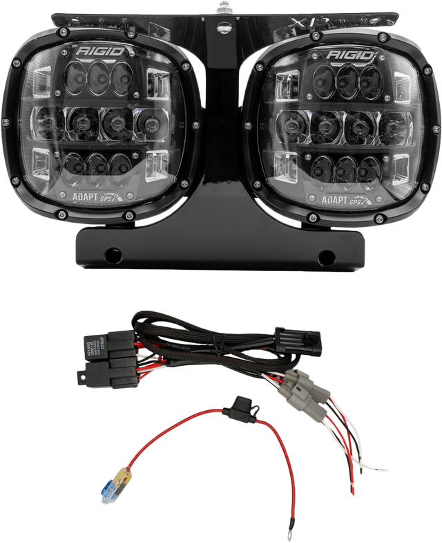 RIGID Adapt Headlight Kit for Harley Davidson Road Glide 2015-2023 – Includes Rigid Industries Adapt XP Headlights