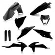 Acerbis Full Plastic Kit for KTM 150-500 XCF-W, XC-W-tpi, EXC-tpi, and EXC-F (2019-2023) - Black