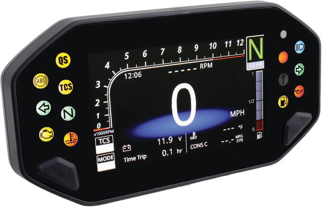 KOSO RX-4 TFT Multifunction Meter for Yamaha MT-07, XSR700, and XSR900 (Part BA081000)