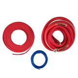 DS18 0-GA Amplifier Install Kit Advance - Red for Car Audio Systems