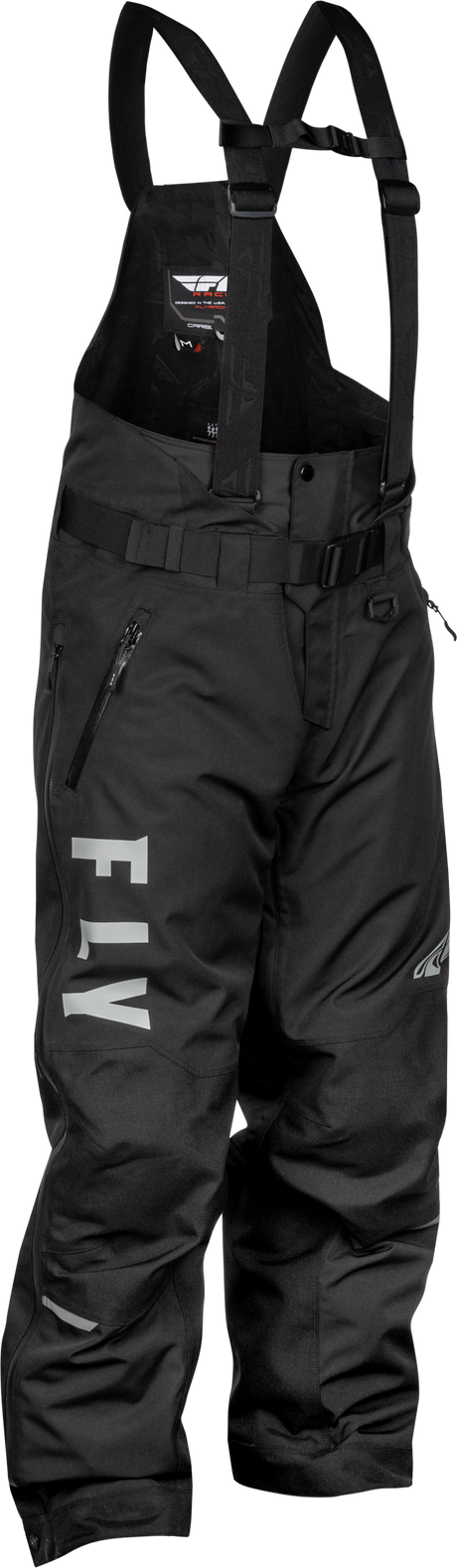Fly Racing Carbon Bib Black/Grey Large for Motocross and Off-Road Vehicles