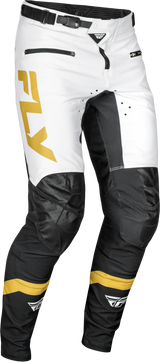 Fly Racing Youth Rayce Bicycle Pants for BMX and MTB - Size 24, White/Black/Gold
