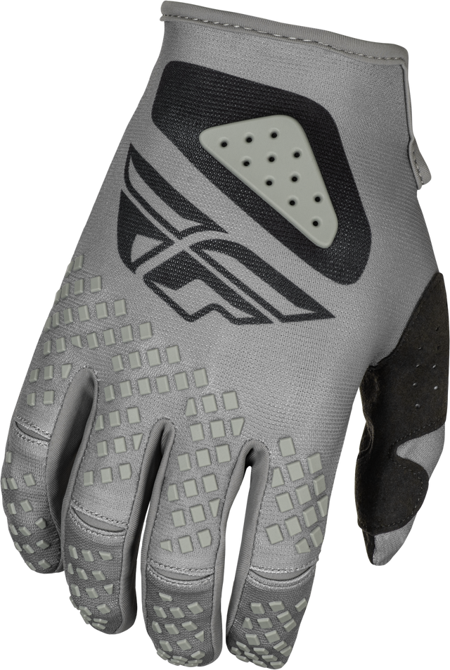 Fly Racing Kinetic Sym Gloves Grey/Black – Lightweight Race Gloves for Motocross and Off-Road Vehicles