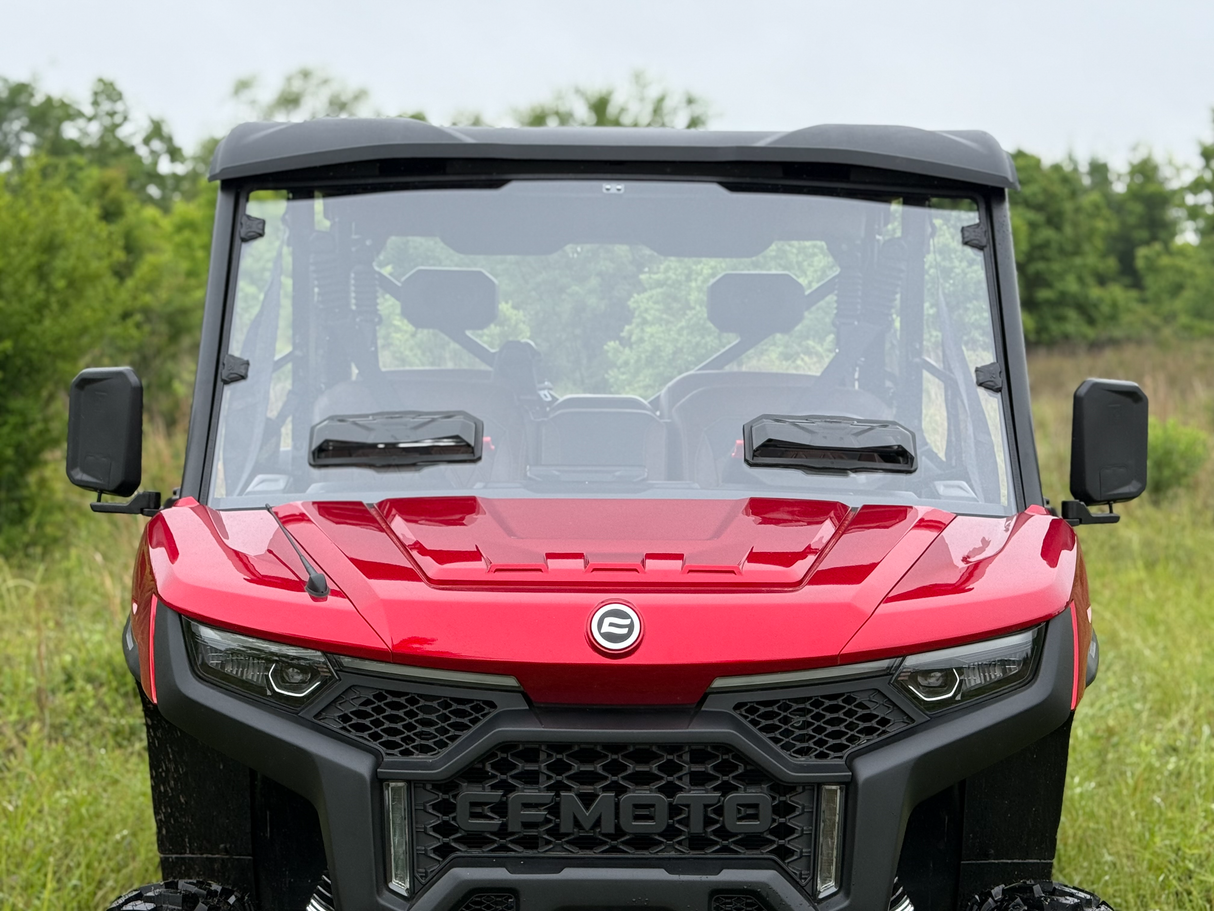 SEIZMIK Versa Vented Windshield UV Resistant for Polaris RZR with Pro-Fit Channeled Roll Cage