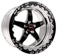 Weld S71 17x10 Inch Black Single Beadlock MT Wheel with 5x120mm Bolt Pattern and High Pad - Part Number 71HB7100N72F