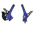 Acerbis Yamaha YZ85 Frame Guards with X-Grip in Black and Blue – Durable Polycarbonate Protection for 2022 and Newer Models