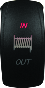 DragonFire Racing Lighted Switch Winch In/Out Red - Part 521374