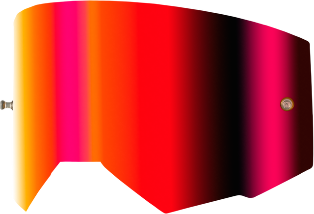 FLY RACING Single Lens with Post for FLY Zone Pro, Zone, Focus, and Focus Sand Goggles - Light Red Mirror/Amber