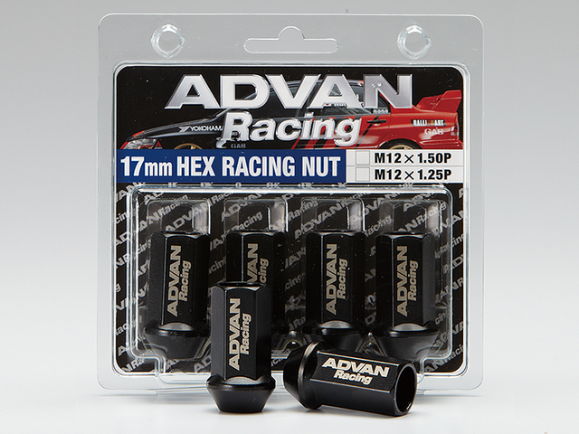 Advan Lug Nut 12x1.5 Black - Compatible with Ford F-150, Chevrolet Silverado, Ram 1500, Toyota Tundra, and Dodge Ram