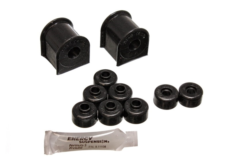Energy Suspension 7.5122G Rear Sway Bar Bushing Set for Nissan 240SX (1989-1994) with 15mm Diameter, Black