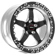 Weld S71 17x10 Inch Black Wheel with Single Beadlock, 5x5 Bolt Pattern, and 7.2-inch Backspacing - Part Number 71HB7100C72F
