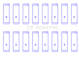 King Engine Bearings Ford 260CI / 289CI / 302CI 5.0L Windsor Coated Performance Rod Bearing Set