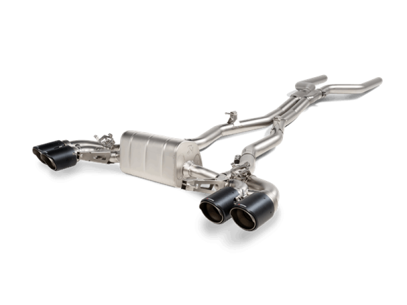 Akrapovic Evolution Line Cat Back Exhaust System for 2021 BMW M8 & M8 Competition with Carbon Tips, Part #S-BM/T/23