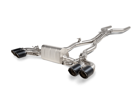 Akrapovic Evolution Line Cat Back Exhaust System for 2021 BMW M8 & M8 Competition with Carbon Tips, Part #S-BM/T/23