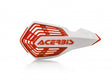 Acerbis X-Force Handguard for ATV and Motorcycle - White/Red with Universal Mounting Kit