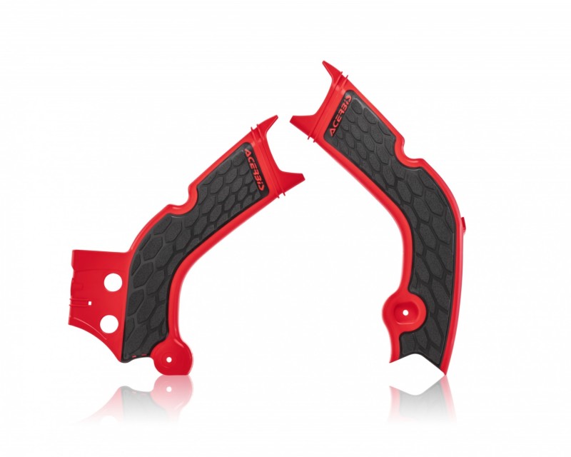 Acerbis 2736331018 Frame Guard with Grip for Honda CRF250R/RX and CRF450R/RX (2019-2022) - Red/Black