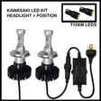 Pathfinder LED Headlight Bulb Kit for Kawasaki ZG1400 Concours (2008-2014) - Bright H4 Replacement
