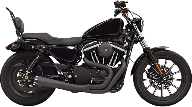 BASSANI XHAUST Road Rage Exhaust - Black - '04-'20 XL 1X52RB