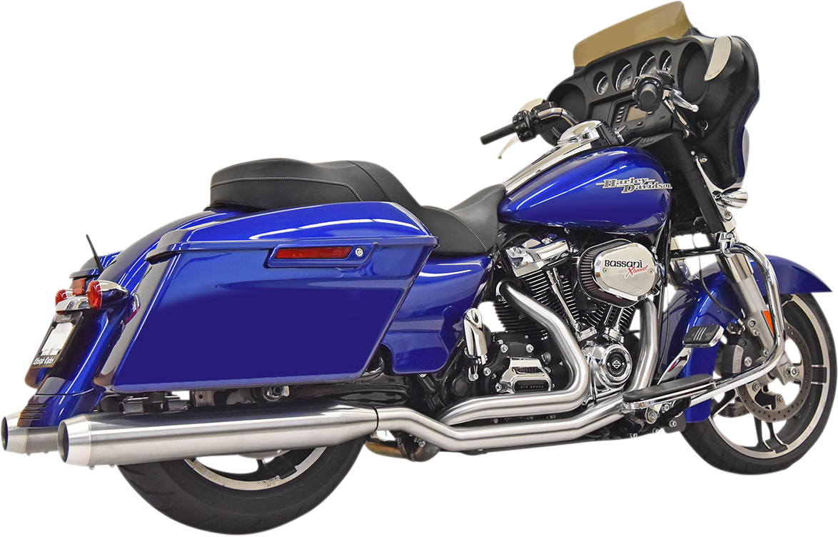 BASSANI XHAUST True Dual Exhaust - Stainless Steel - M8 1F66SS
