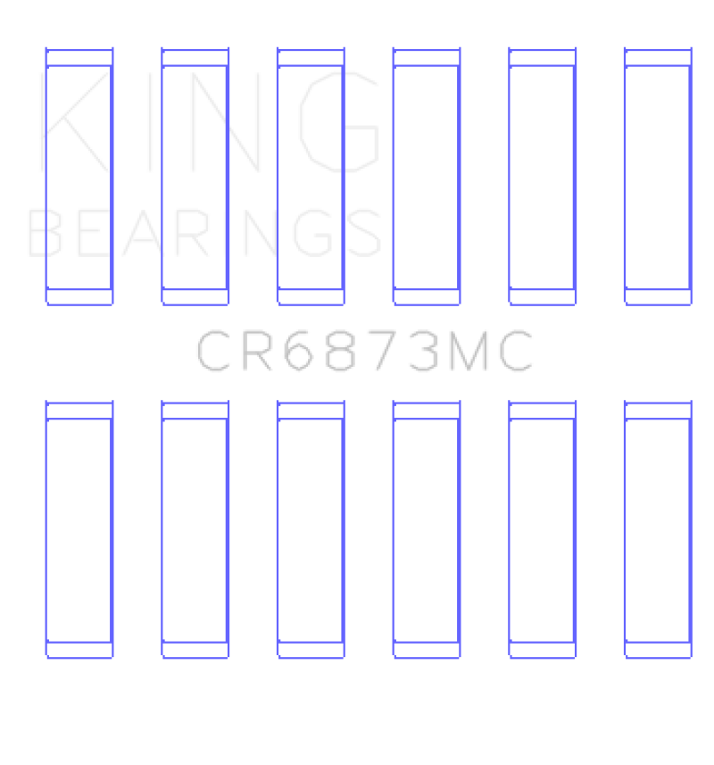 King Engine Bearings Toyota 2Gr-FE/ 3GR-FE Polymer Coated (Size 0.05) Connecting Rod Bearing Set