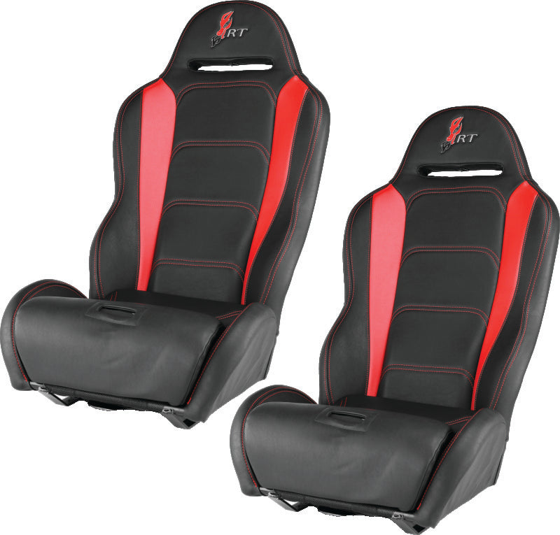 DragonFire Racing Highback RT Seat Pair in Black and Red – Part Number 521416