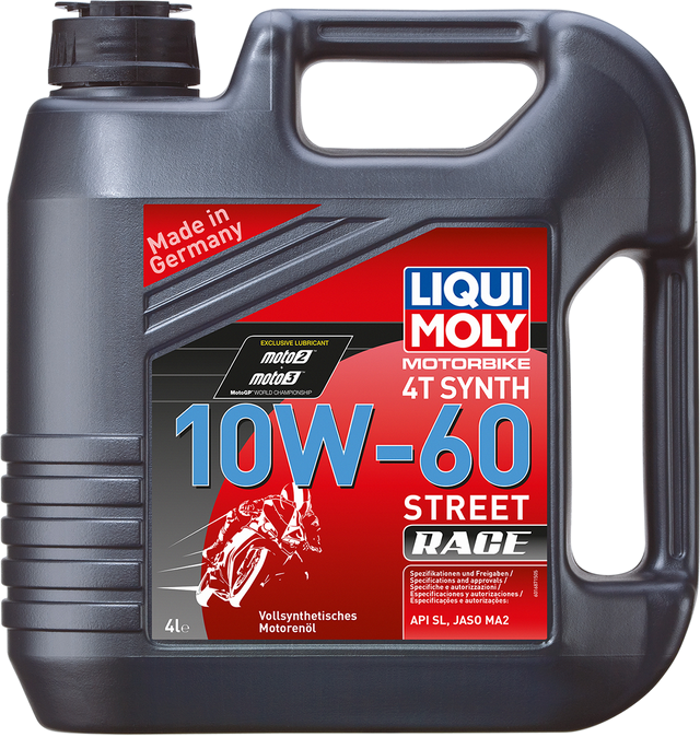 LIQUI MOLY Street Race Synthetic 4T Oil - 10W-60 - 60L 2724