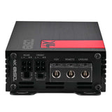 DS18 X4 4-Channel Class D Amplifier - 220W RMS at 4 Ohm, Compact Design for Car Audio Systems