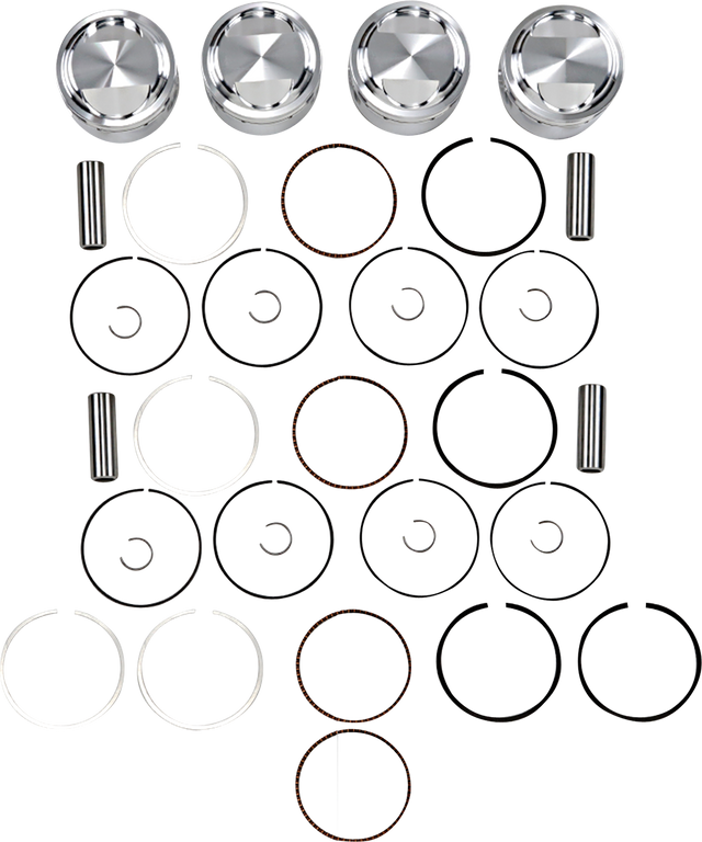 JE PISTONS Piston Kit - 72.00 mm - 10.25:1 CR - Kawasaki 125473