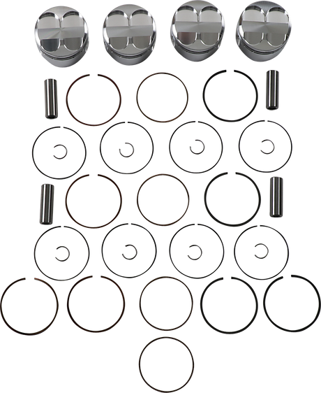 JE PISTONS Piston Kit - 72.00 mm - 12.0:1 CR - Honda 138979