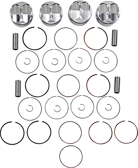 JE PISTONS Piston Kit - 74.00 mm - 13.0:1 CR - Kawasaki 149299
