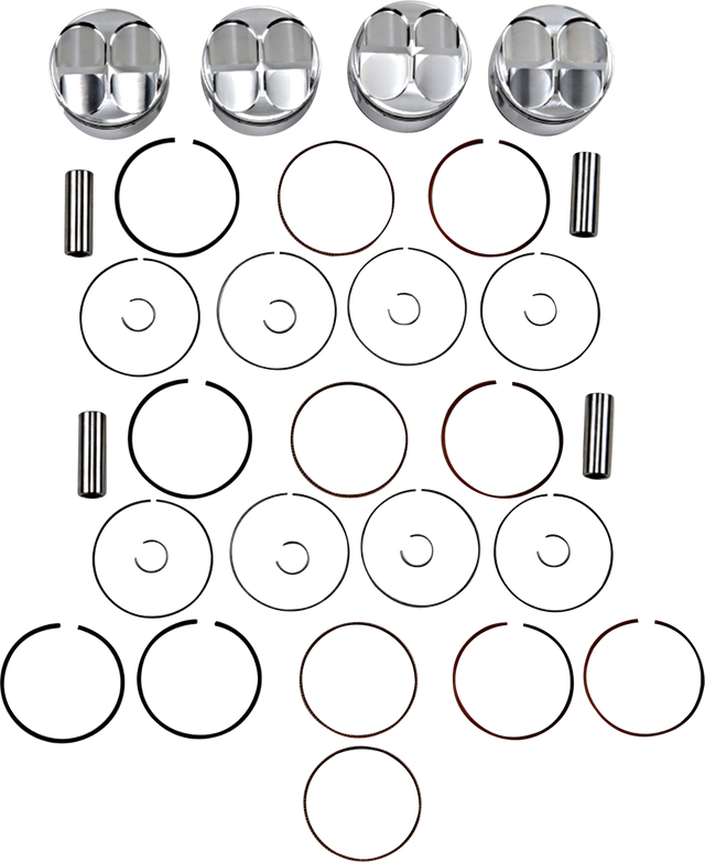 JE PISTONS Piston Kit - 74.00 mm - 13.0:1 CR - Kawasaki 149299