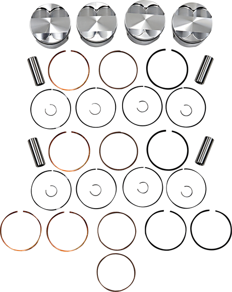 JE PISTONS Piston Kit - 81.00 mm - 12.3:1 CR - Suzuki 167679