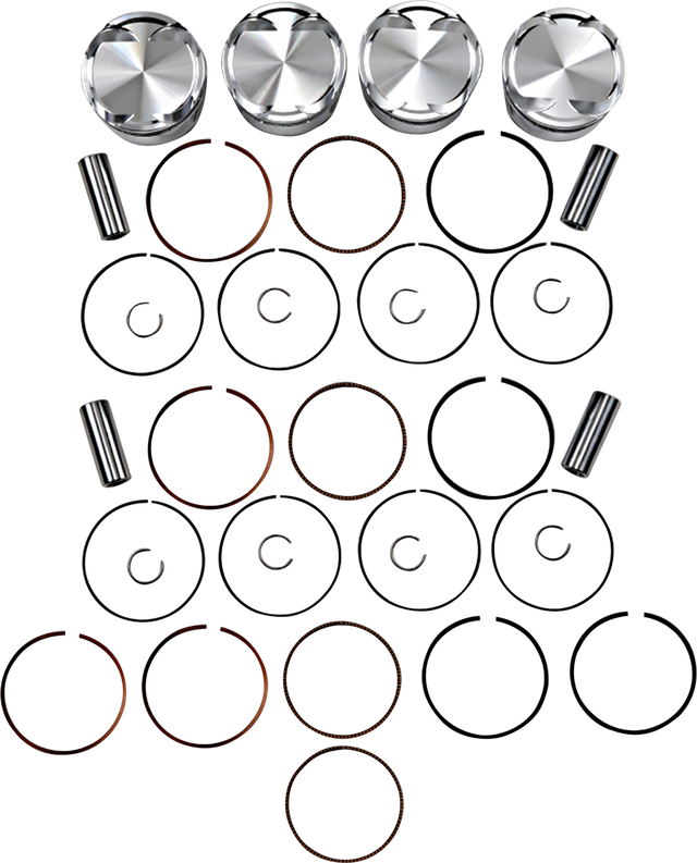 JE PISTONS Piston Kit - 83.00 mm - 9.8:1 CR - Kawasaki 222108