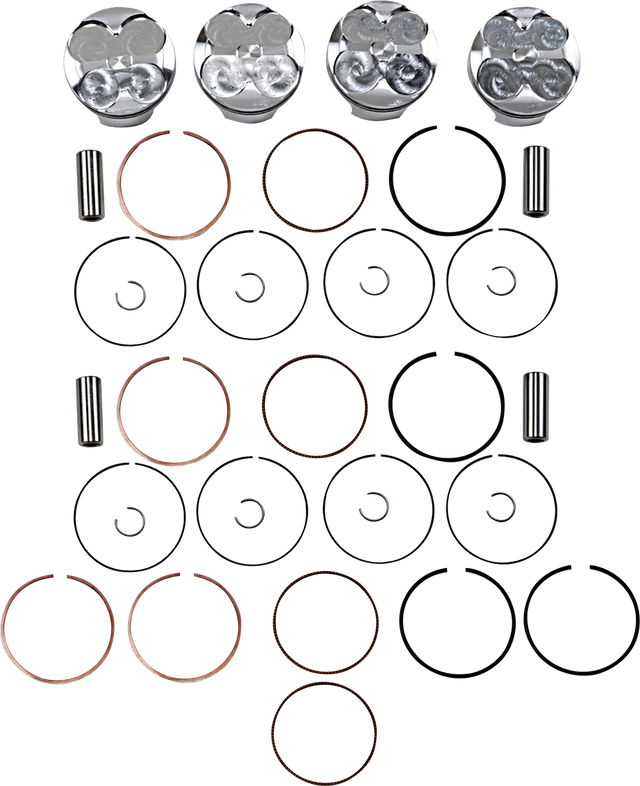JE PISTONS Piston Kit - 68.00 mm - 13.2:1 CR - Kawasaki 247622