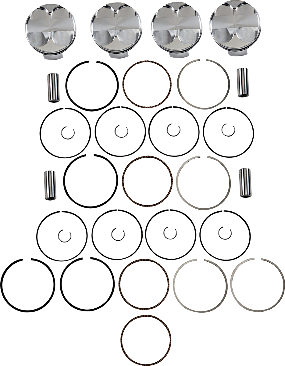 JE PISTONS Piston Kit - 76.00 mm - 13.5:1 CR - Kawasaki 284718
