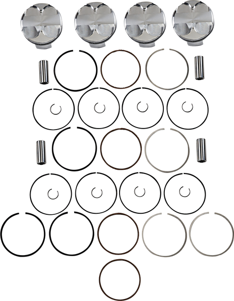 JE PISTONS Piston Kit - 76.00 mm - 13.5:1 CR - Kawasaki 284718