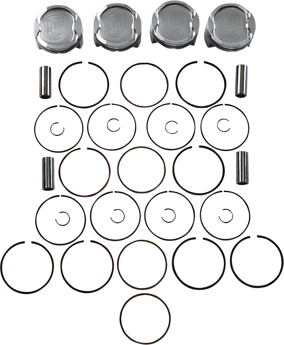 JE PISTONS Piston Kit - 81.00 mm - 8.7:1 CR - Suzuki 299834