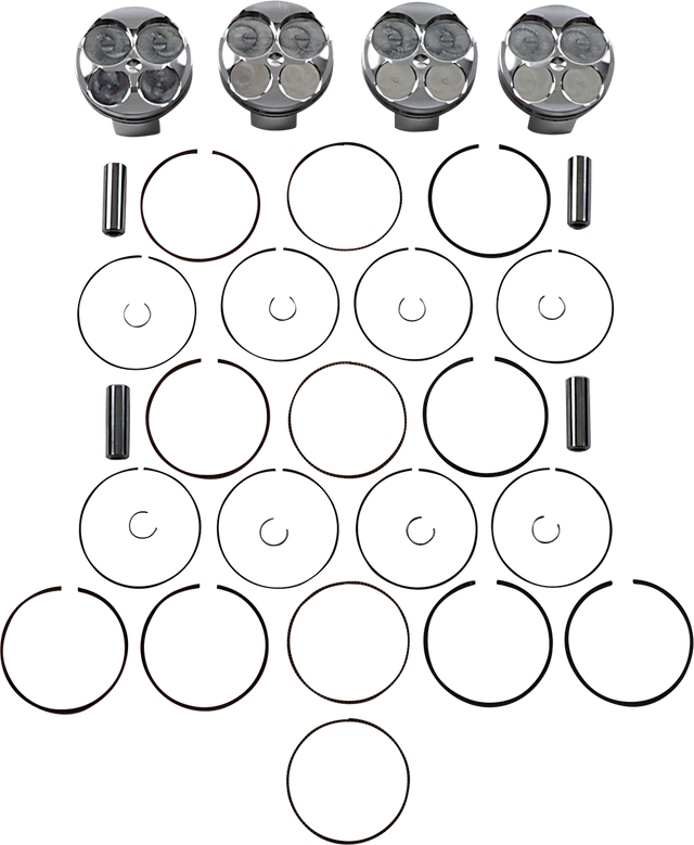 JE PISTONS Piston Kit - 69.00 mm - 13.2:1 CR - Suzuki 308645