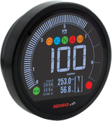 KOSO DL-04HD Digital Multifunction Gauge for Harley-Davidson XL883L, FXD Dyna Super Glide, FXDB Dyna Street Bob (2004-2010)