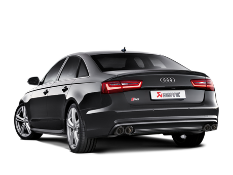 Akrapovic Evolution Line Cat Back Exhaust System for 2013-2017 Audi S6 Avant & Limousine with Titanium & Carbon Tips - Part S-AU/TI/6H