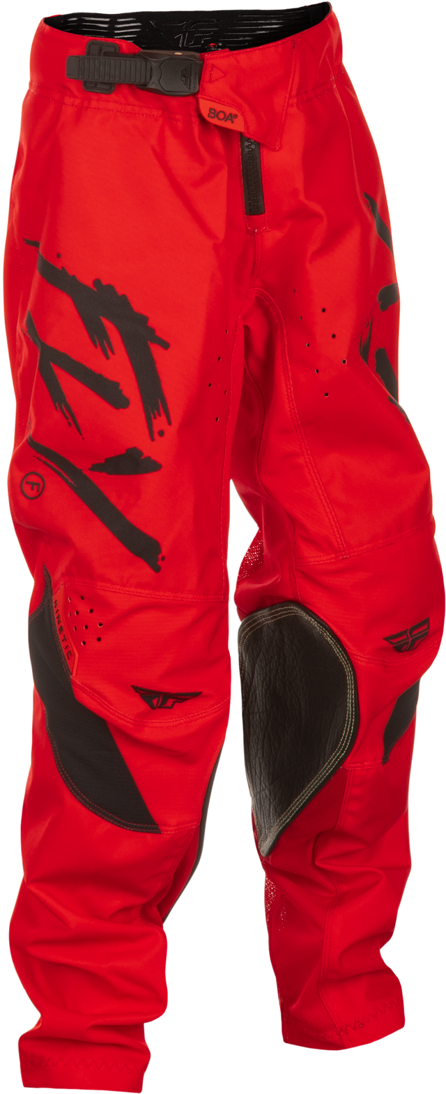 Fly Racing Youth Kinetic Stoke Offroad Pants – Red/Black, US 26, Compatible with ATV and Dirt Bike Vehicles