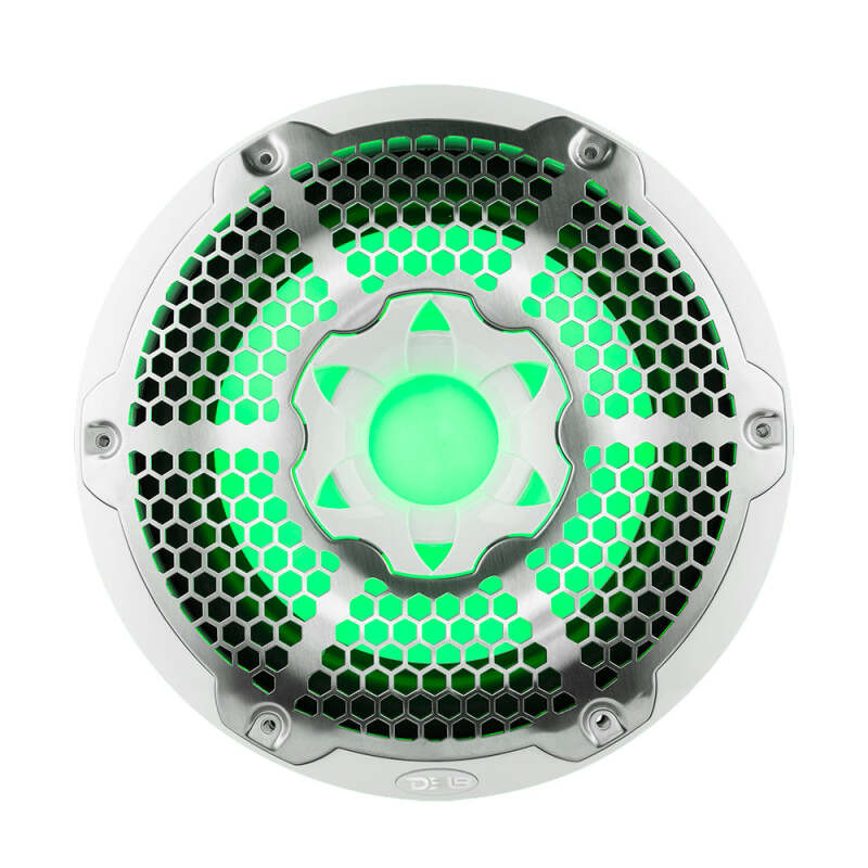 DS18 NXL-10SUB/WH 10-Inch Subwoofer with Enclosure - 300 Watts RMS, 4 Ohm Single Voice Coil, White for Powersports Vehicles