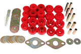 Energy Suspension 8.4111R Red Body Mount Bushing Set for 1996-1999 Toyota 4Runner 2WD/4WD