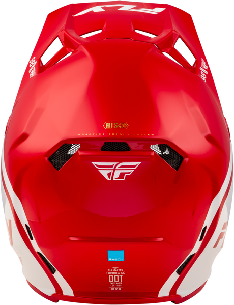 Fly Racing Formula CC Objective Helmet - Red/White, XL for Motocross and Off-Road Vehicles