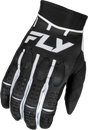 Fly Racing Evolution DST Gloves Black/White XL – Motorcycle Racing Gloves with Adjustable Closure and Touch Screen Compatibility