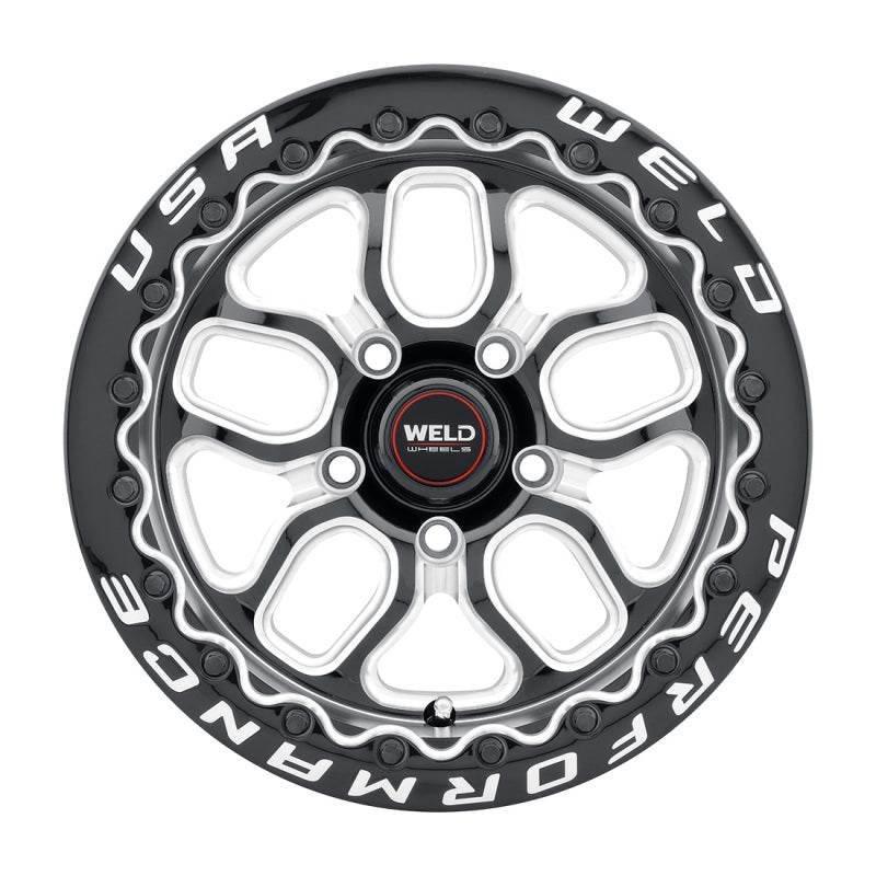 Weld S907 Laguna Beadlock Wheel 15x10 Inch 5x114.3 Bolt Pattern Gloss Black