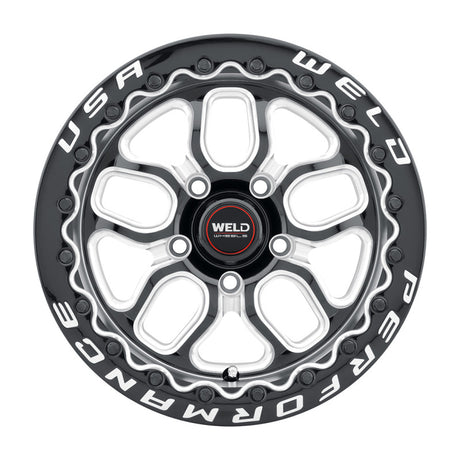 Weld S907 Laguna Beadlock Wheel 15x10 Inch 5x114.3 Bolt Pattern Gloss Black