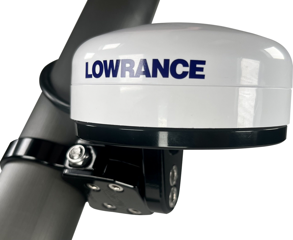 AXIA MODLOWP1-BK Lowrance Point 1 Antenna Mount for Marine and Boat GPS with Horizontal Tube Fitment