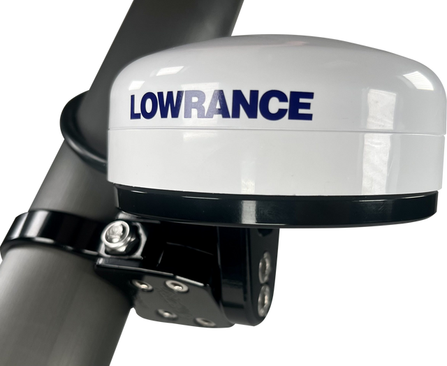 AXIA MODLOWP1-BK Lowrance Point 1 Antenna Mount for Marine and Boat GPS with Horizontal Tube Fitment